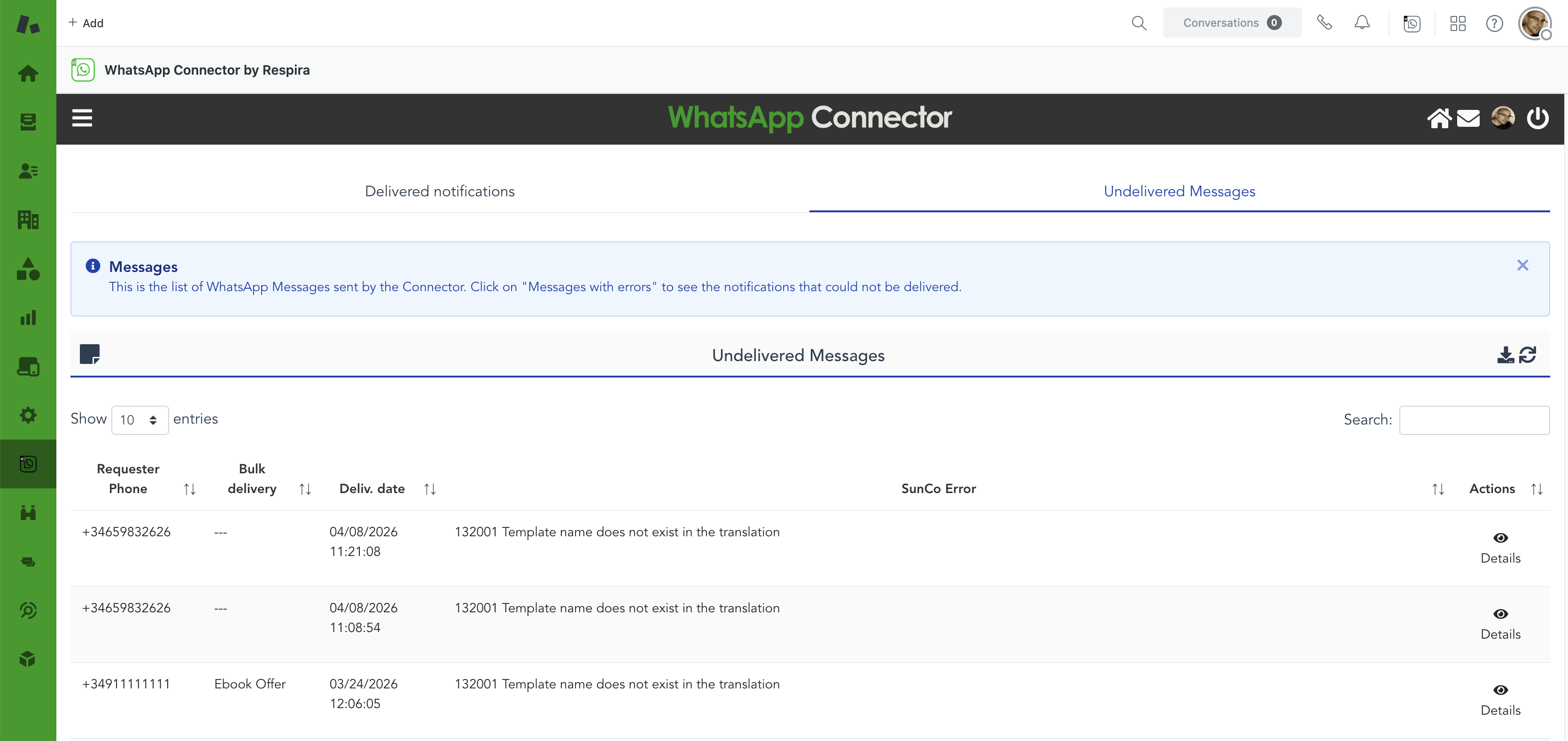 Reporting dashboard